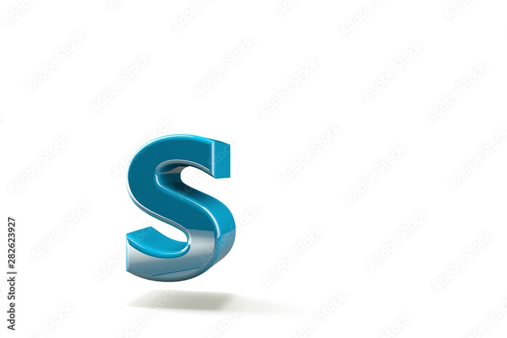 3d letter collection with white background 3d letter collection with white background