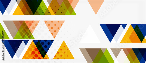 Vector triangle geometric abstract composition background. Retro vector illustration. Ornament illustration