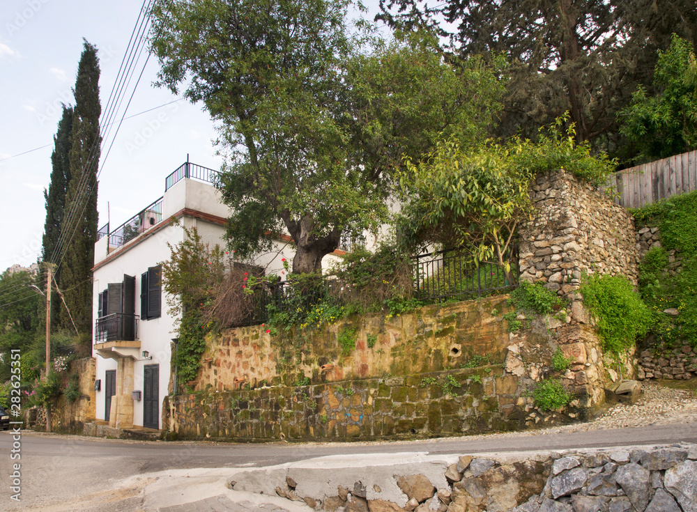 View of Karaman (Karmi) historical village near Kyrenia (Girne). Cyprus