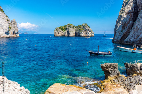 Italy, Capri, view of the Monacone rock photo