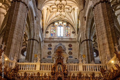 Interior of the new Cathedral of Salamanca