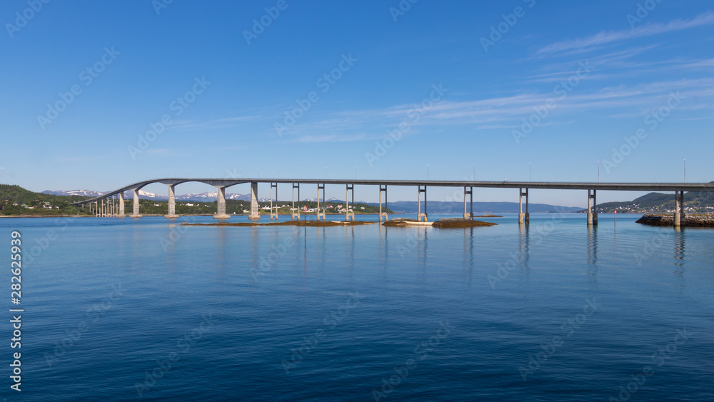 Gisund Bridge from the town of Finnsnes to the island of Senja