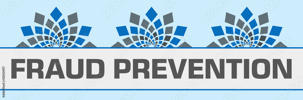 Fraud Prevention Blue Grey Circular On Top Fraud Prevention Blue Grey Circular On Top