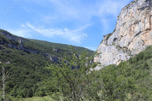 Les gorges d'ombleze dans le département de la Drôme - France
