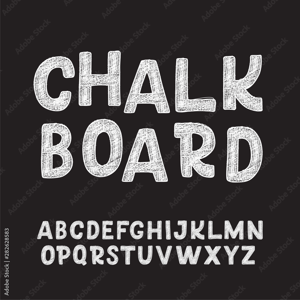 Cute hand drawn alphabet made in vector. Doodle letters for your design ...