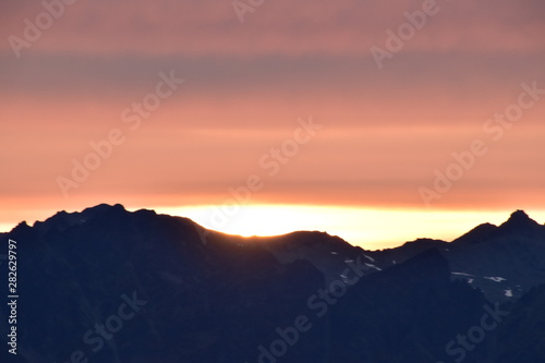 Sunrise on New year s Day in Queenstown  New Zealand