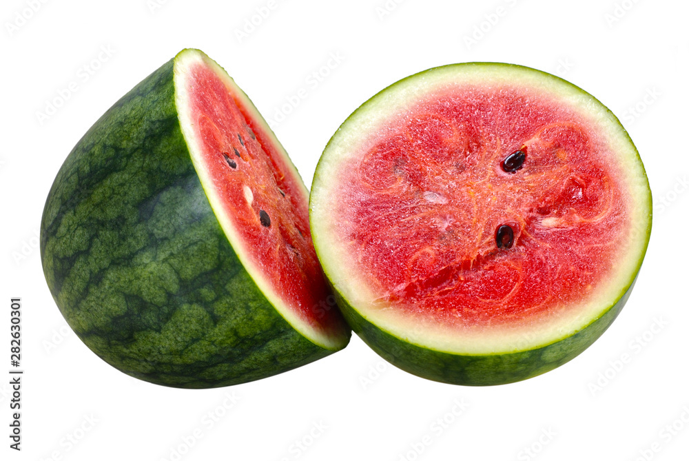 Sweet Water melon fruit isolated on white background