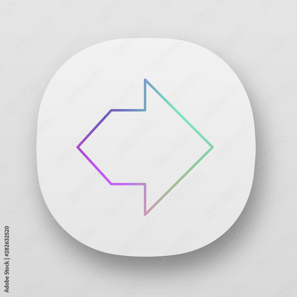 Double arrow app icon. Two way navigation arrow. Path indicator. Left and right arrowhead direction. Motion, next. UI/UX user interface. Web or mobile applications. Vector isolated illustrations Double arrow app icon. Two way navigation arrow. Path indicator. Left and right arrowhead direction. Motion, next. UI/UX user interface. Web or mobile applications. Vector isolated illustrations