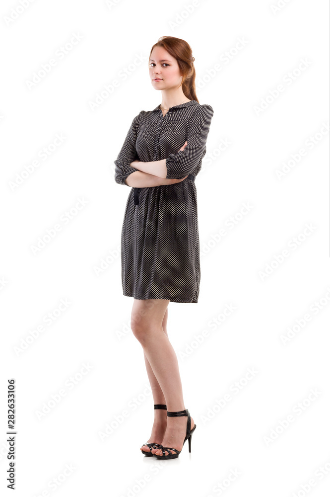 Full length portrait of a confident young female Full length portrait of a confident young female