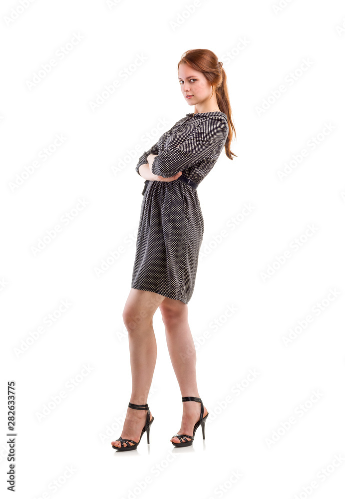 Fototapeta premium Full length portrait of a confident young female