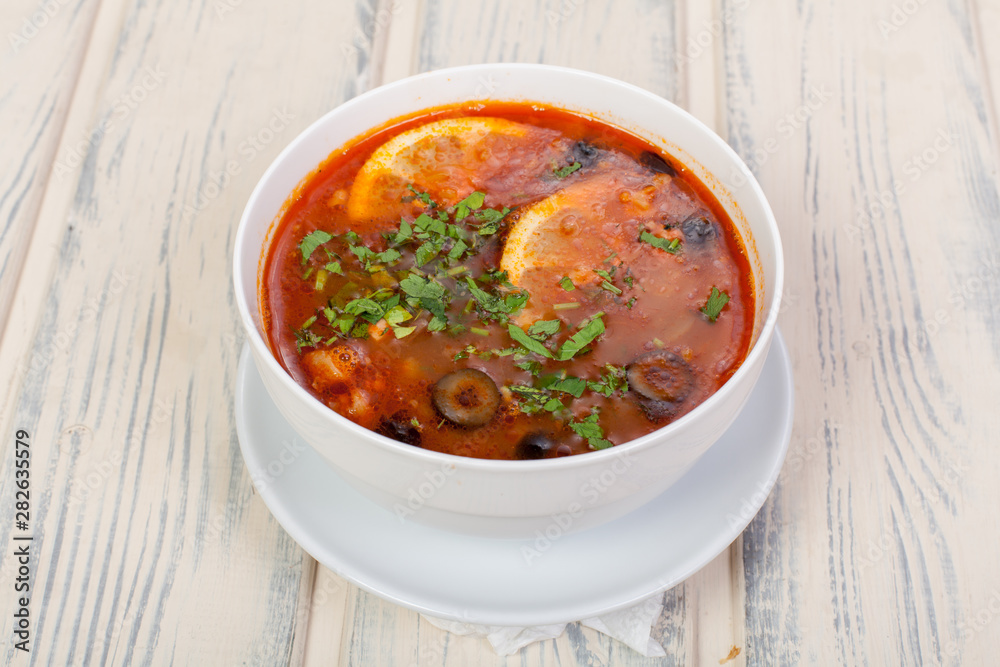 beautiful meat soup in the original design, for use in design beautiful meat soup in the original design, for use in design