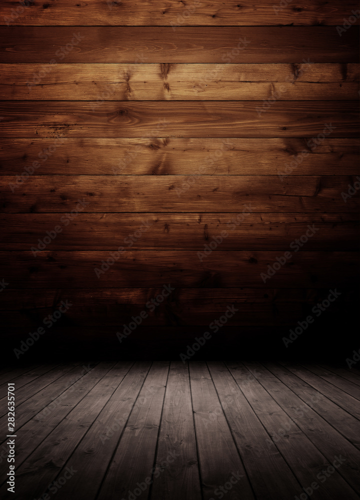 dark wooden interior room. dark wooden interior room.