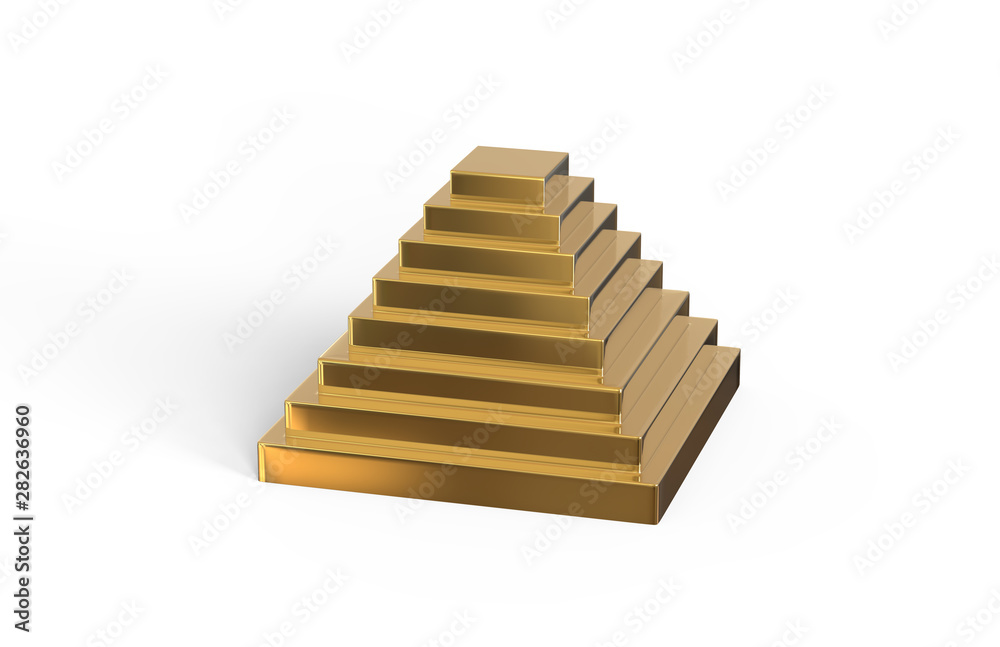 Pyramid Stairs Of success on isolated white background, ready for your info graphic presentation, pyramid stairs going upward direction, 3d illustration Pyramid Stairs Of success on isolated white background, ready for your info graphic presentation, pyramid stairs going upward direction, 3d illustration