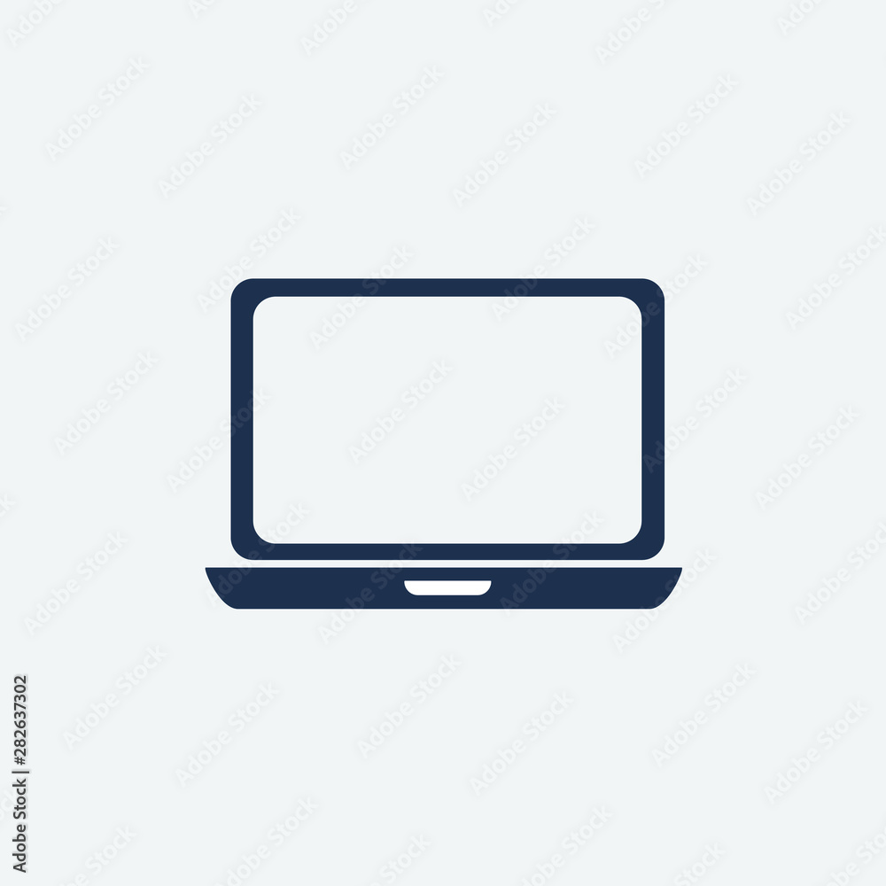 laptop icon illustration design grey background laptop icon illustration design grey background