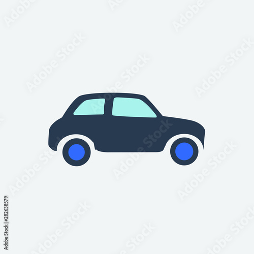 car vector icon illustration design grey background