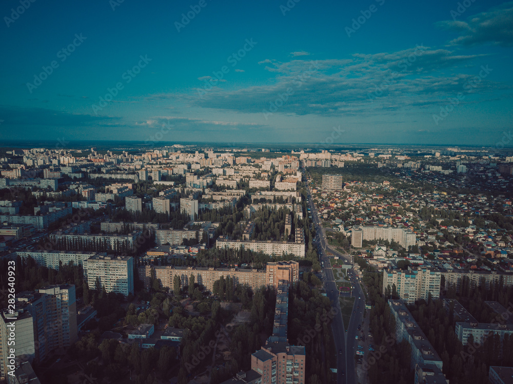 Obraz premium Panels buildings in Russia, Soviet architecture houses. urban architecture