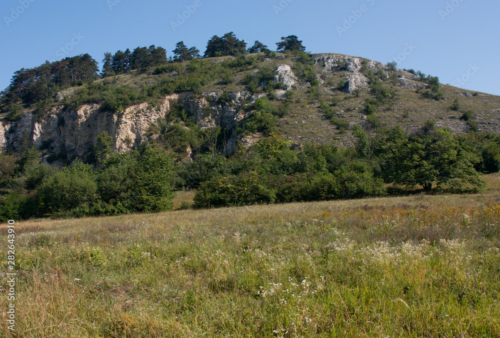 Limestone cliffs of Palava in the Czech Republic