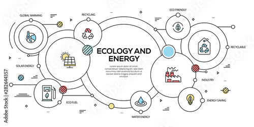 ECOLOGY AND ENERGY VECTOR CONCEPT AND INFOGRAPHIC DESIGN