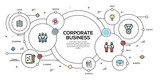 CORPORATE BUSINESS VECTOR CONCEPT AND INFOGRAPHIC DESIGN