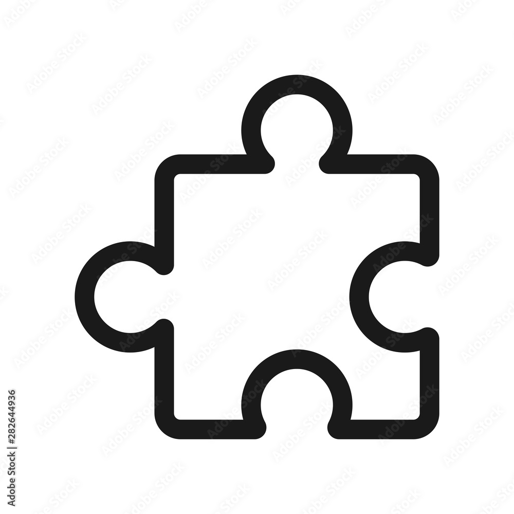 puzzle - minimal line web icon. simple vector illustration. concept for infographic, website or app. puzzle - minimal line web icon. simple vector illustration. concept for infographic, website or app.