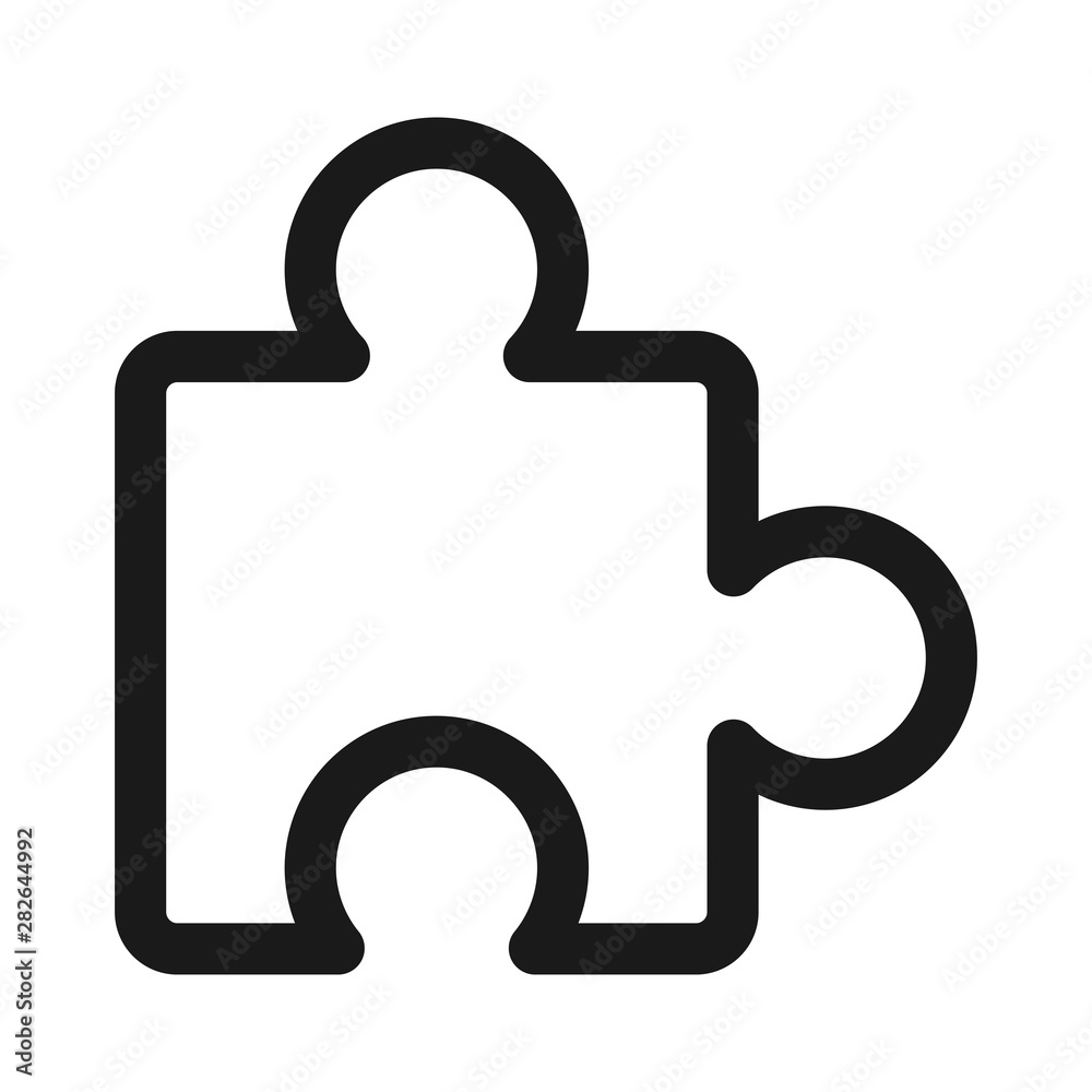 puzzle - minimal line web icon. simple vector illustration. concept for infographic, website or app. puzzle - minimal line web icon. simple vector illustration. concept for infographic, website or app.