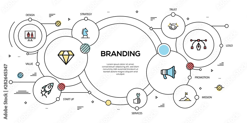 BRANDING VECTOR CONCEPT AND INFOGRAPHIC DESIGN