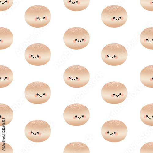 Cute jelly doughnut pattern
