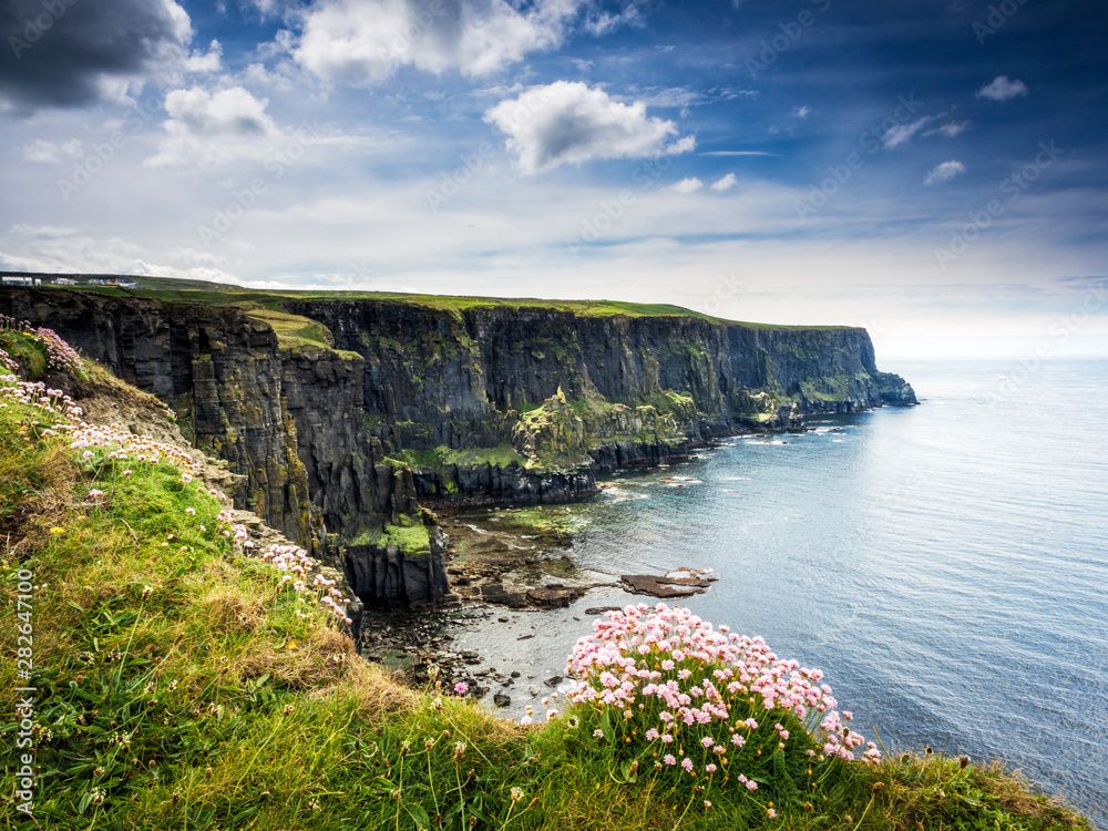 At the cliffs of moher in ireland