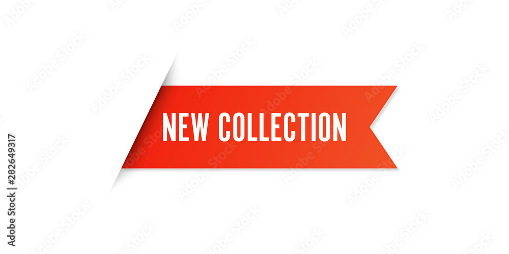 Red New Collection Sale Label Vector Set Isolated stock illustration Red New Collection Sale Label Vector Set Isolated stock illustration