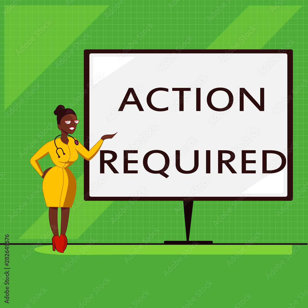 Conceptual hand writing showing Action Required. Business photo showcasing Regard an action from someone by virtue of their position. Conceptual hand writing showing Action Required. Business photo showcasing Regard an action from someone by virtue of their position.