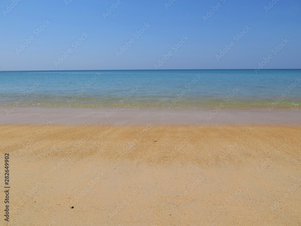 Deserted Nai Yang Beach, close to Phuket Airport, Thailand