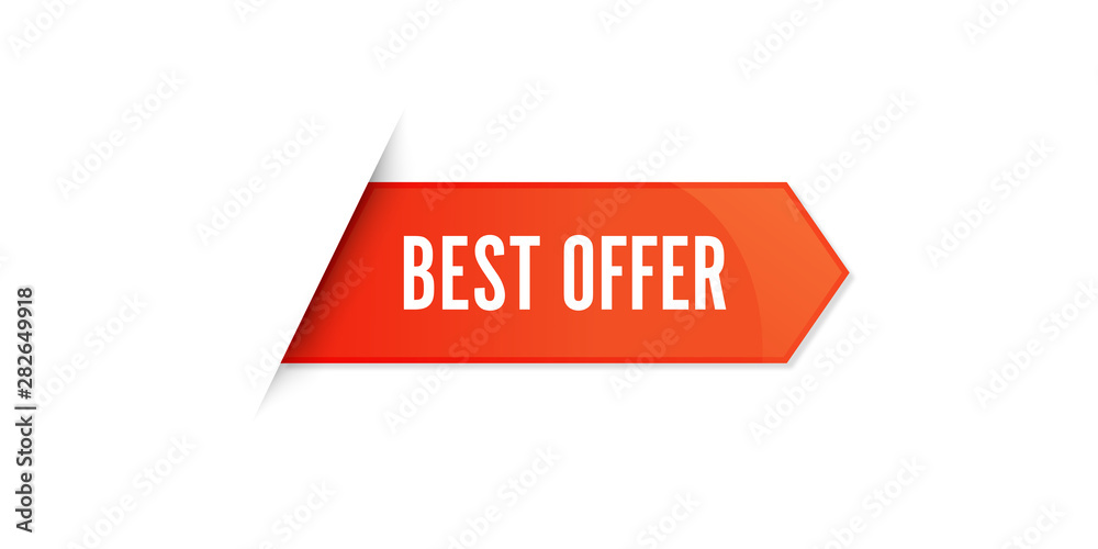 Red Best Offer Sale Label Vector Set Isolated stock illustration Red Best Offer Sale Label Vector Set Isolated stock illustration