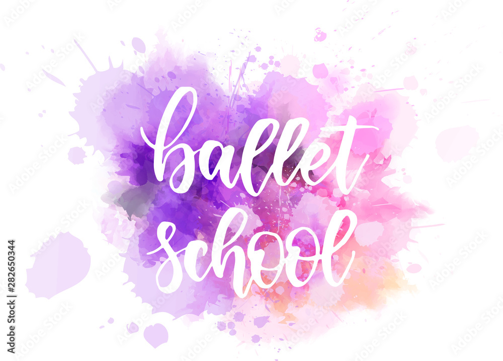 Ballet school lettering