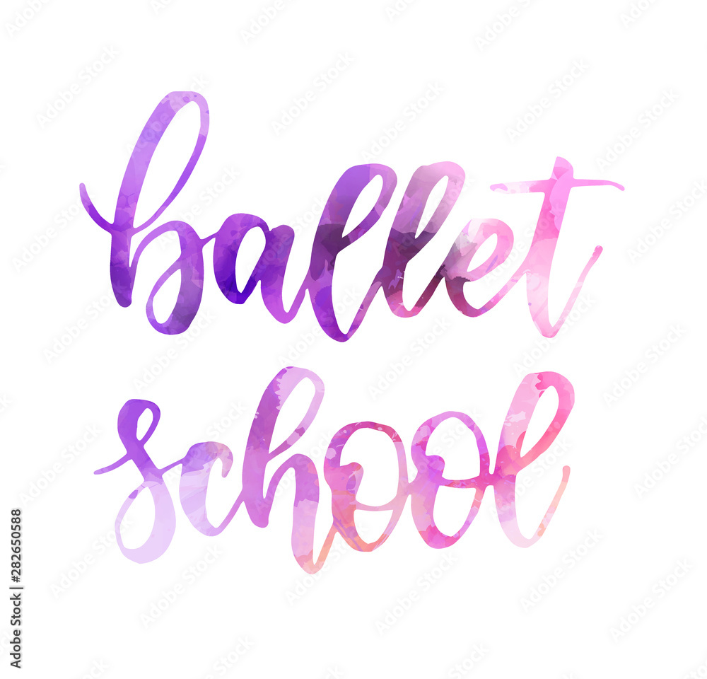 Ballet school lettering