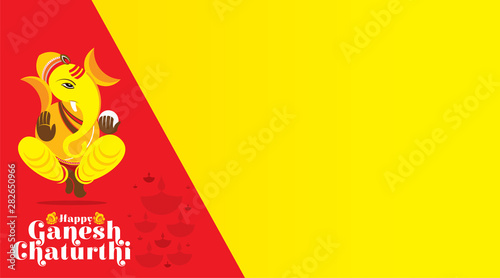 Ganesh Chaturthi festival of india banner design