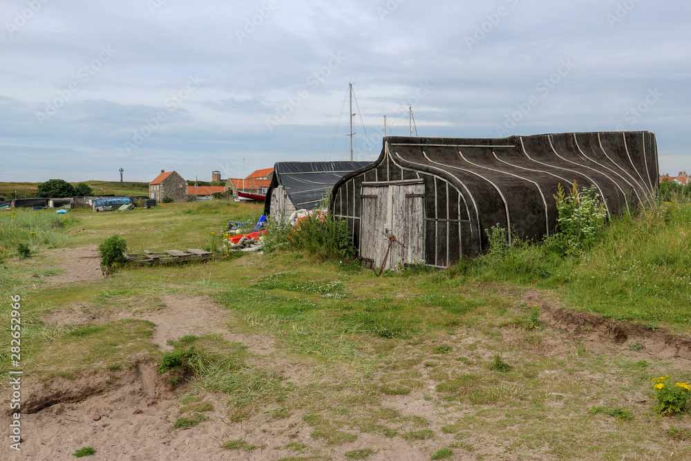 Boat Houses at a Lindisfarne
