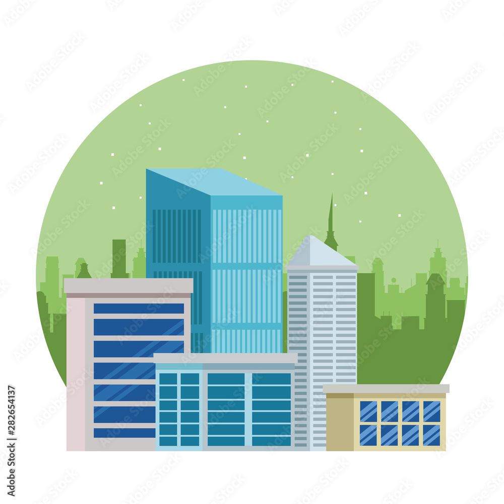 Office buildings and skyscraper real estates Office buildings and skyscraper real estates