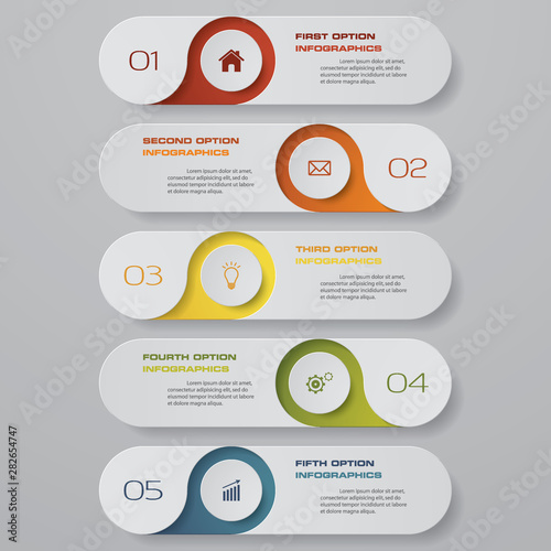 Design clean number banners template. Vector. EPS 10.