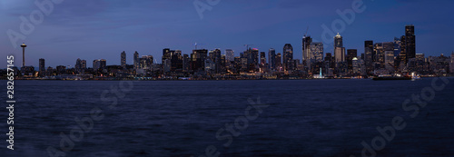 Seattle Skyline in the Evening