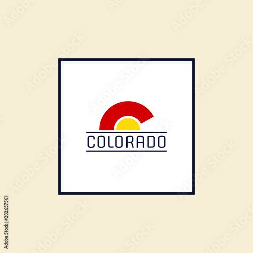 Colorado, landscape, apparel logo design inspiration