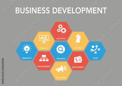 Business Development Icon Concept