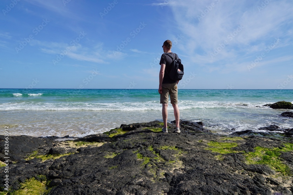 Mann am Meer | Fuerteventura | Strand