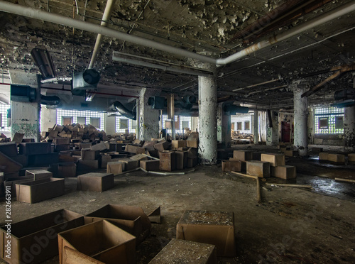 interior of modern building