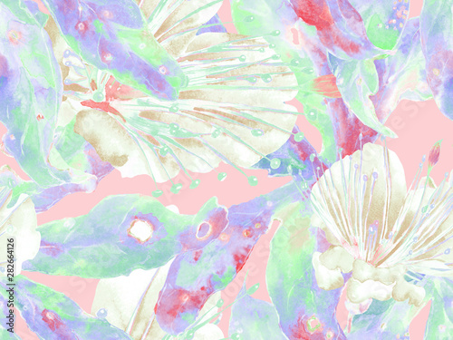 Bold Abstract Floral Pattern.