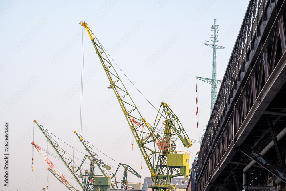 shipyard crane at Port of Kobe