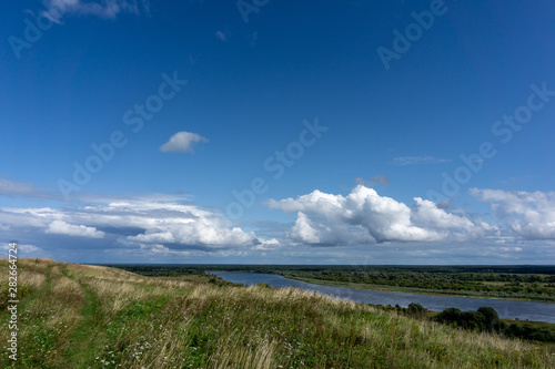 Sky over the river