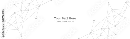 Futuristic crypto blockchain illustration. Vector global creative social network. Abstract polygonal background with lines and dots