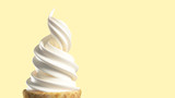 Ice Cream on white background. 3d illustration.