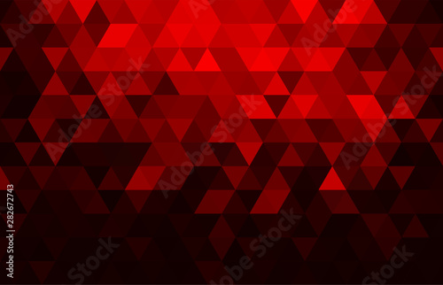 Abstract geometry  triangle  red and black background.vector_