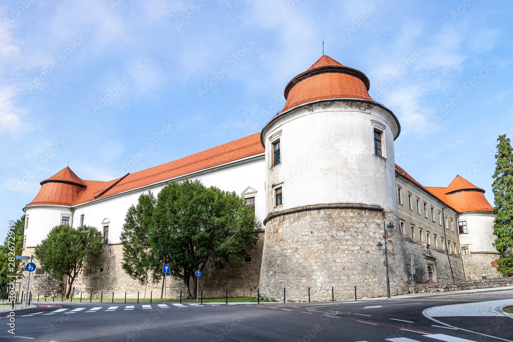 Brezice, Slovenia, 02/08/2019, Brezice Castle in Slovenia
